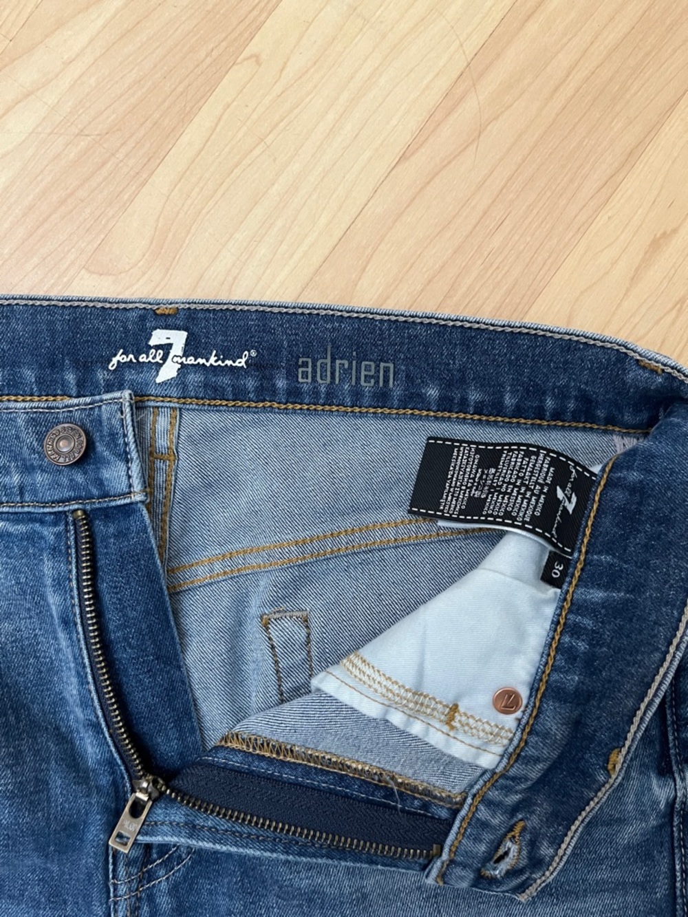 7 For All Mankind adrien Jeans Men's 30 Easy Slim Straight Jeans - Picture 7 of 13